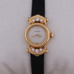 Lady's Round jewel-watch gold 18k
